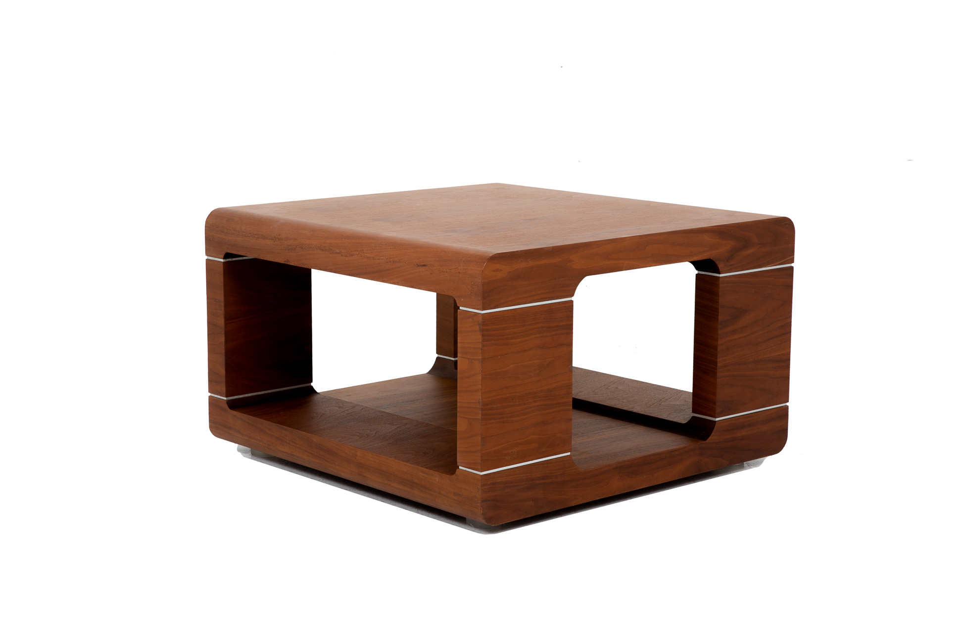 A CONTEMPORARY SQUARE COFFEE TABLE