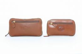 TWO BURBERRY LEATHER CLUTCHES