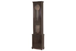 A BOOKCASE CONVERTED FROM A LONGCASE CLOCK CASE