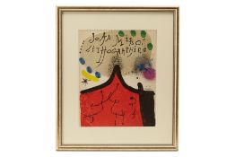 JOAN MIRO - LITHOGRAPH DUST JACKET, 1972