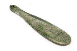 A MAORI NEPHRITE MERE POUNAMU