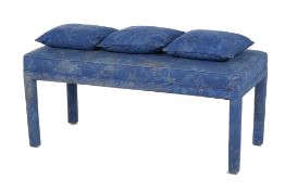 A DESIGNERS GUILD BENCH AND CUSHIONS