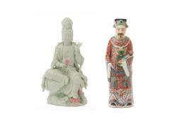 TWO CHINESE PORCELAIN FIGURES