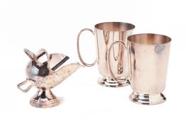 A GROUP OF MAPPIN & WEBB SILVER PLATED ITEMS