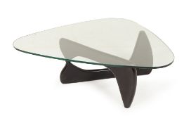 AFTER ISAMU NOGUCHI - A GLASS TOPPED COFFEE TABLE