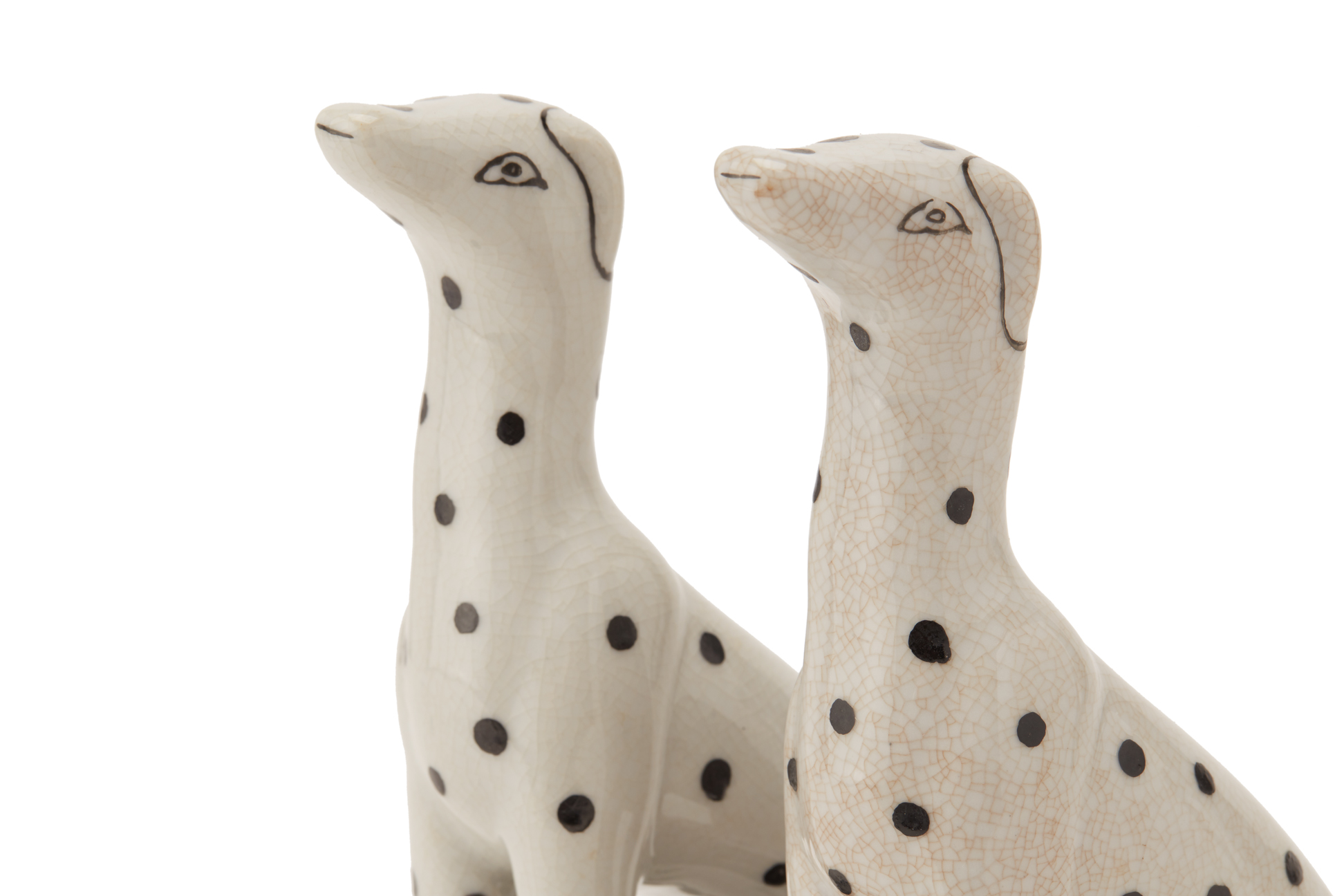 A PAIR OF INDIA JANE STAFFORDSHIRE STYLE DALMATIONS - Image 2 of 2