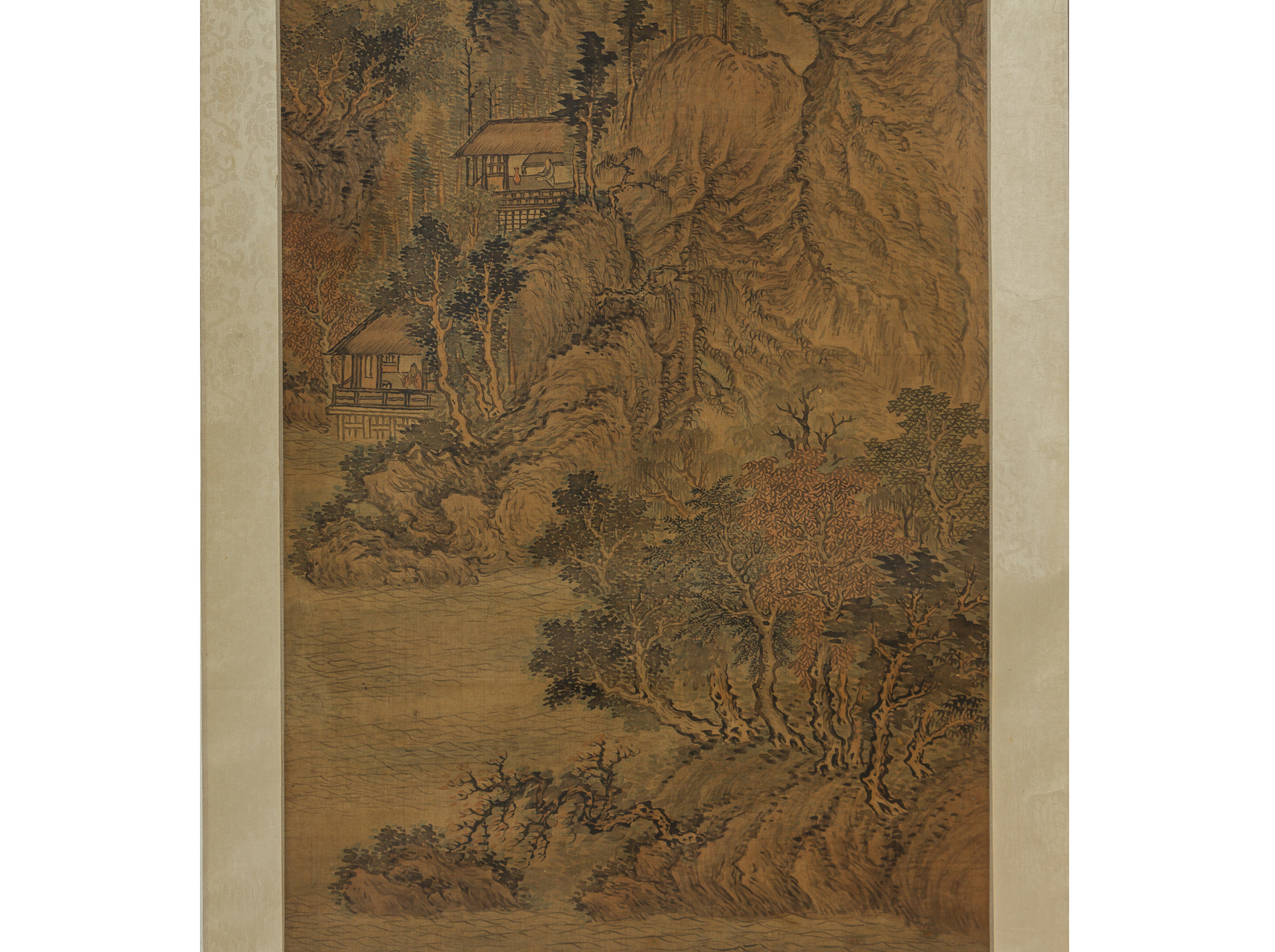 A CHINESE LANDSCAPE HANGING SCROLL - Image 2 of 3