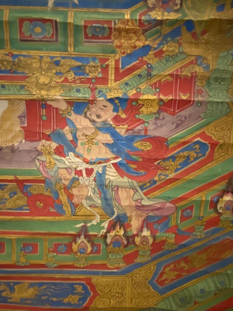 A LARGE TIBETAN THANGKA OF BUDDHA - Image 12 of 16