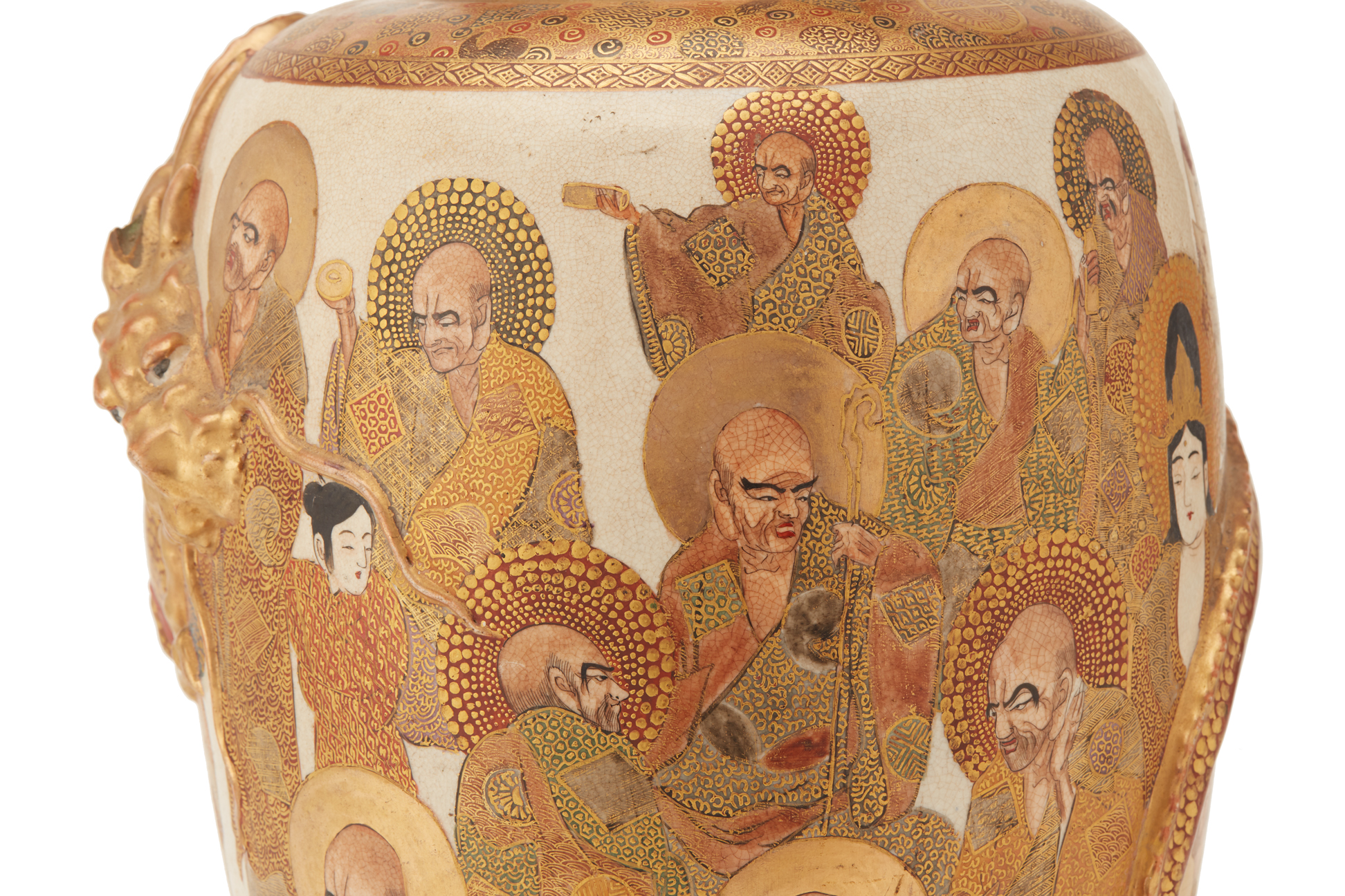 A LARGE JAPANESE SATSUMA VASE - Image 2 of 3