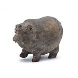 A MAJAPAHIT POTTERY 'PIGGY BANK'