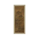 A CHINESE LANDSCAPE HANGING SCROLL