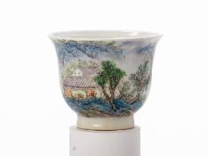 A CHINESE PORCELAIN TEABOWL