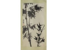 A CHINESE HANGING SCROLL OF BAMBOO