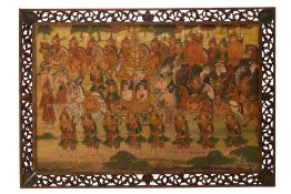 A BURMESE PROCESSIONAL PAINTING