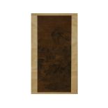 A CHINESE LANDSCAPE HANGING SCROLL