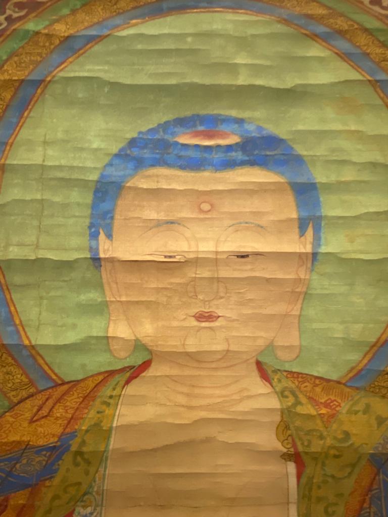 A LARGE TIBETAN THANGKA OF BUDDHA - Image 14 of 16