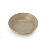 A SMALL CELADON DISH