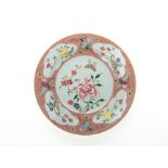 A LARGE FAMILLE ROSE PORCELAIN DISH