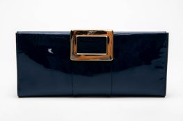 A ROGER VIVIER PATENT LEATHER CLUTCH