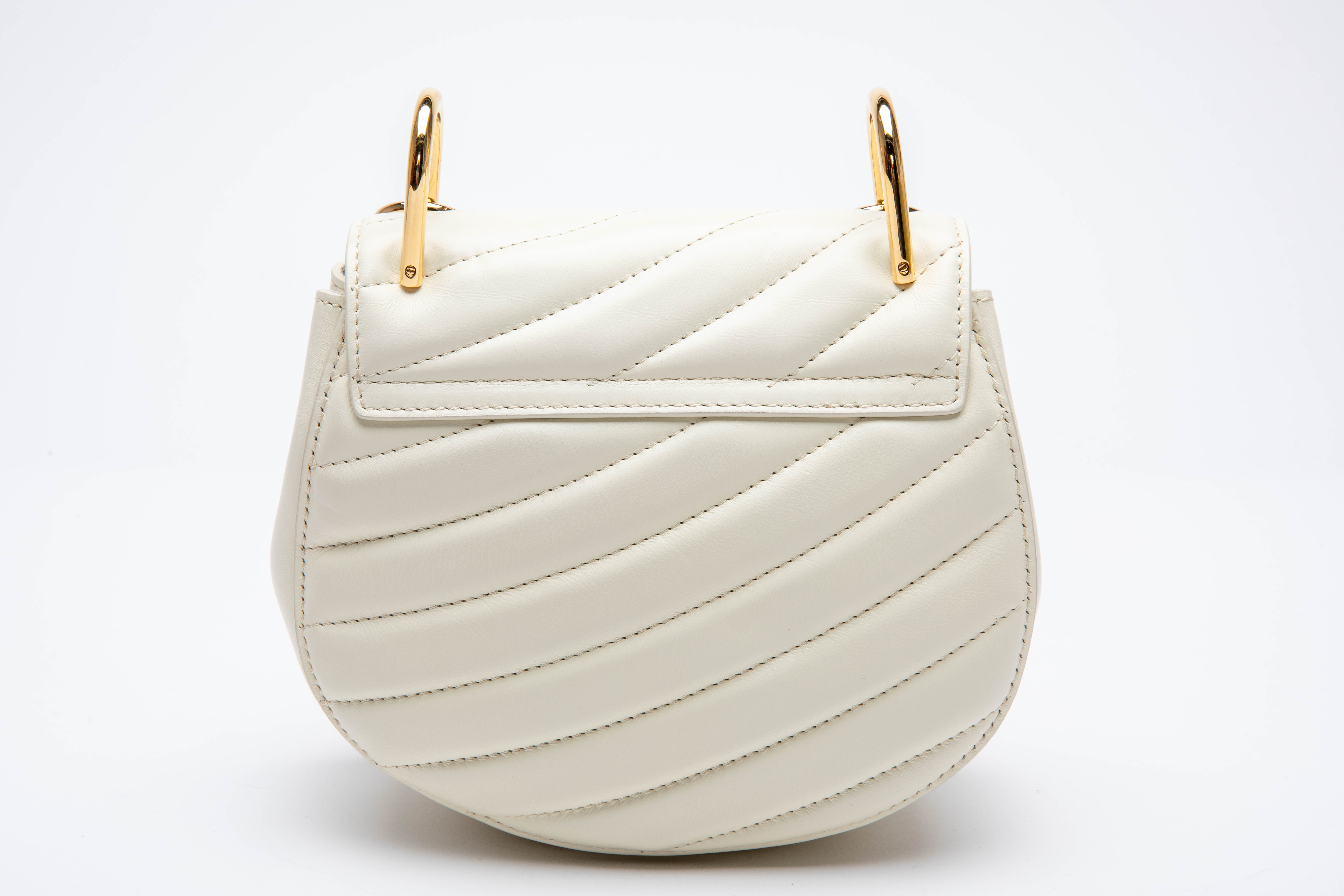 A CHLOE DREW BIJOU QUILTED WHITE LEATHER CROSSBODY BAG - Image 2 of 5