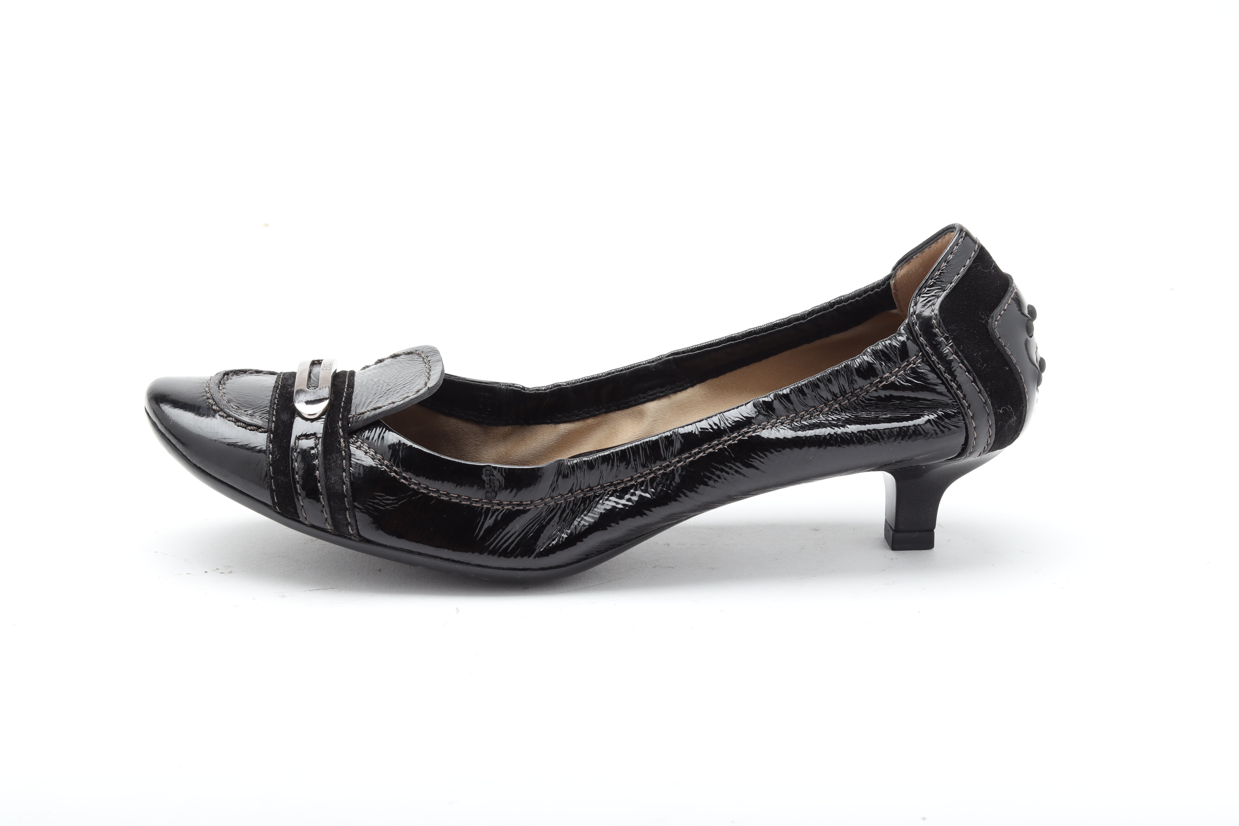 A PAIR OF TOD'S PATENT LEATHER LOAFERS EU37.5 - Image 2 of 3