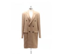 A SCOTCH & SODA BEIGE MEN'S WOOL COAT