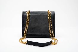 A CHLOE BLACK LEATHER CROSSBODY BAG