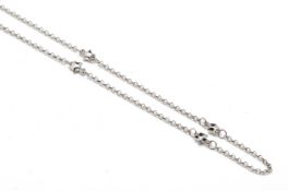 A WHITE GOLD NECKLACE