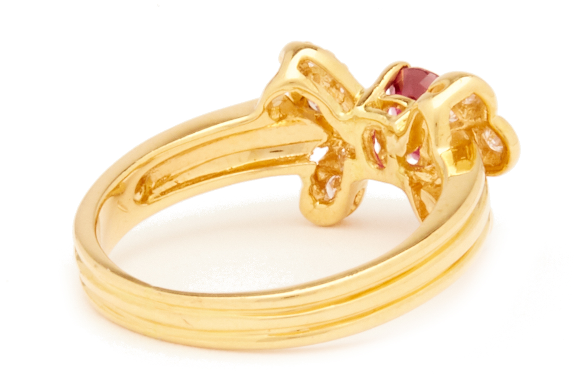 A RUBY AND DIAMOND RING - Image 3 of 3