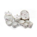 AN ANTIQUE ENGLISH PART TEA AND COFFEE SERVICE