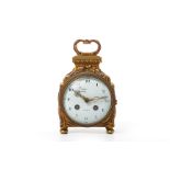 A FRENCH ORMOLU PENDULE D'OFFICIER CLOCK