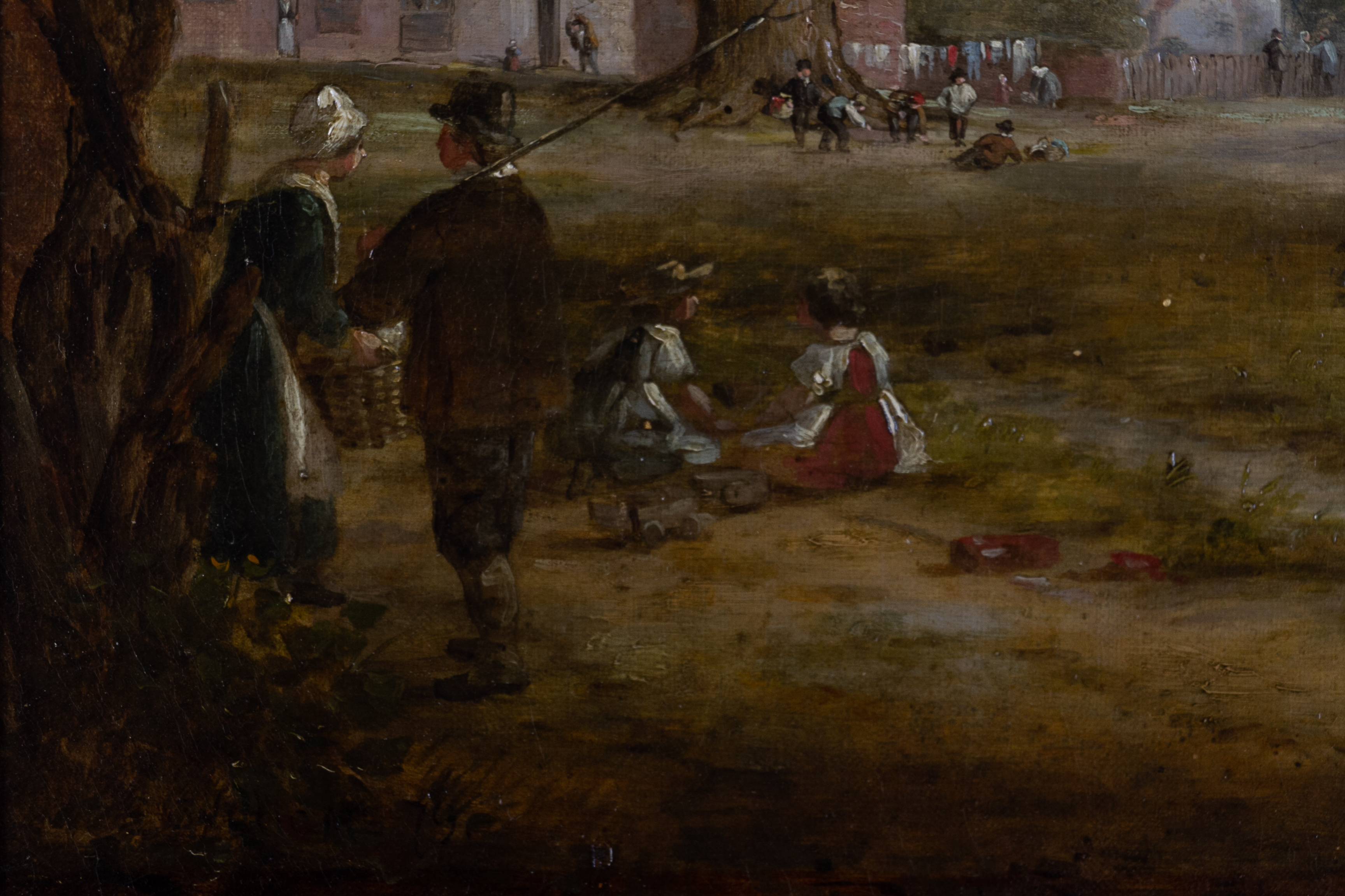 E. WILLIAMS (19TH CENTURY) - A RURAL VILLAGE SCENE - Image 3 of 5