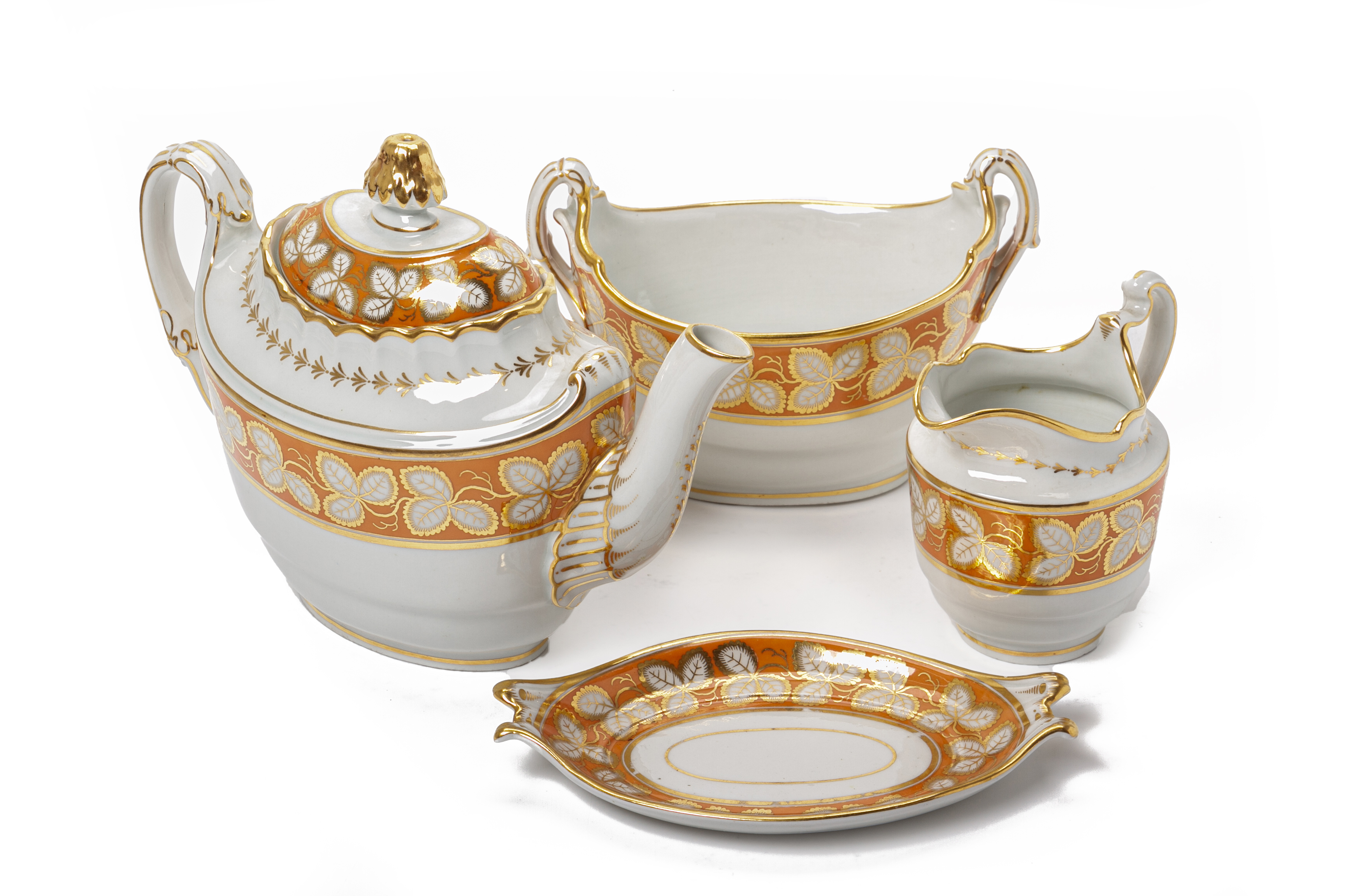 A COMPOSITE SPODE AND BARR WORCESTER TEA SERVICE - Image 2 of 41