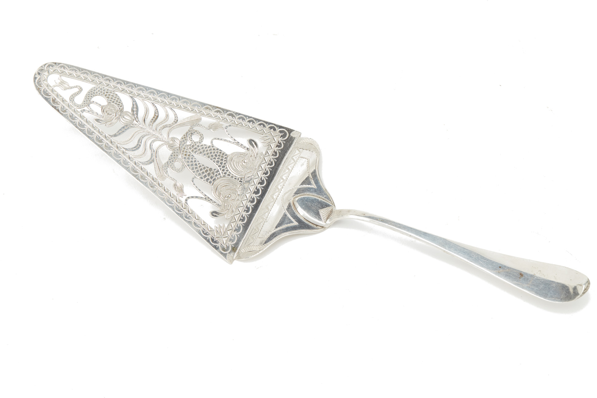 A SILVER CAKE SLICE