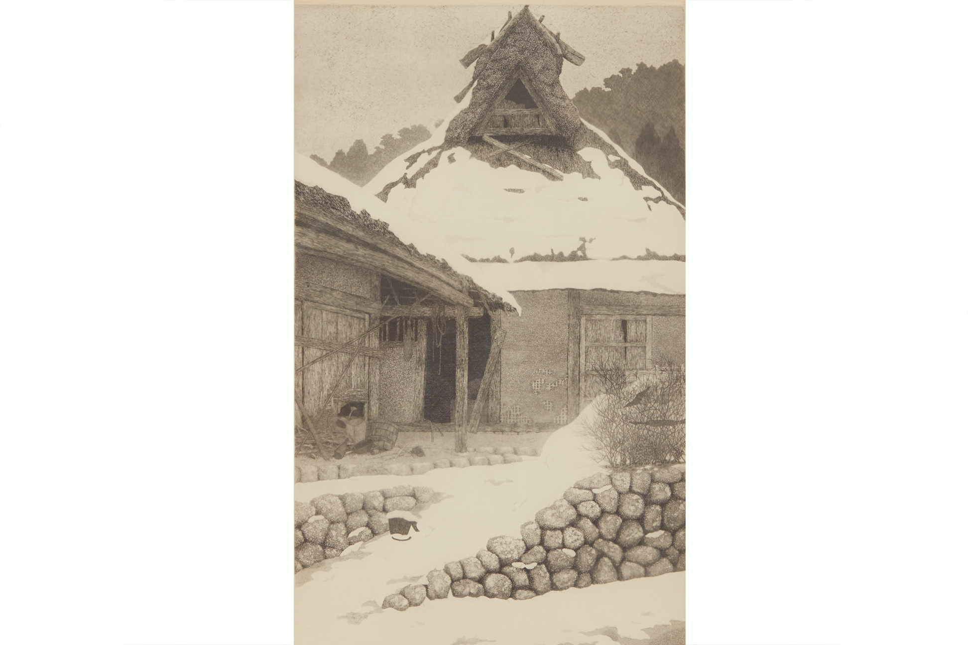 TANAKA RYOHEI (JAPANESE 1933-2019) - LINGERING SNOW