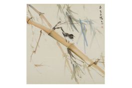 CHEN WEN HSI (SINGAPOREAN, 1906-1991) - BIRD ON BAMBOO