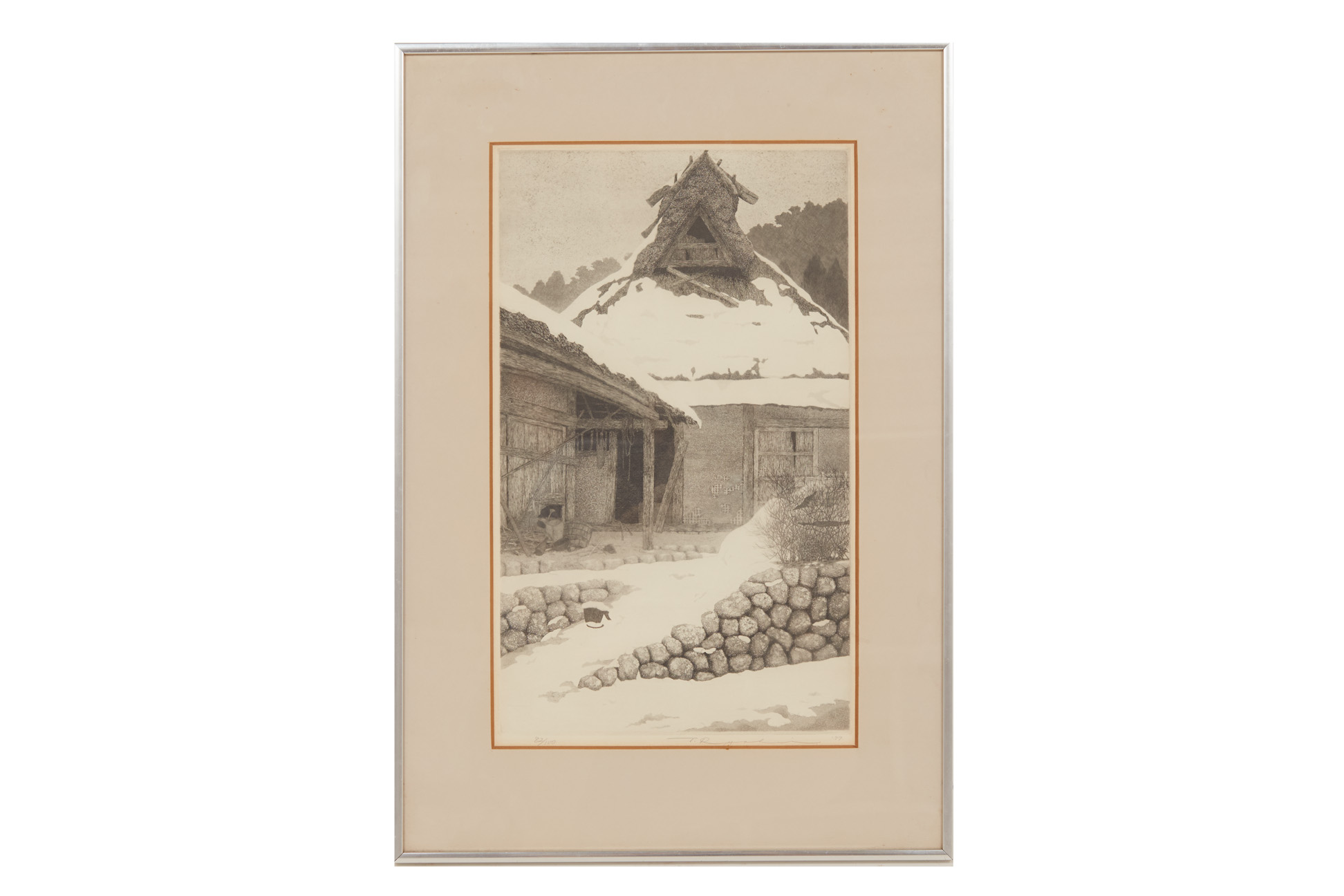 TANAKA RYOHEI (JAPANESE 1933-2019) - LINGERING SNOW - Image 2 of 2