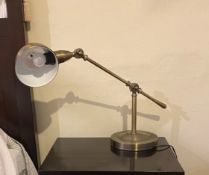 A PAIR OF INDUSTRIAL STYLE DESK LAMPS