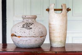 TWO POTTERY ITEMS
