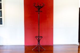 A THONET STYLE BENTWOOD COAT AND HAT STAND