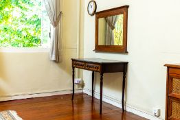 A GEORGIAN STYLE INLAID SIDE TABLE