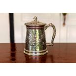 A ROYAL SELANGOR PEWTER DRAGON TANKARD WITH COVER