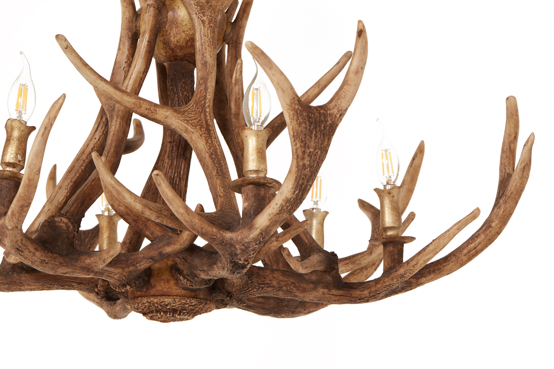 A TIMOTHY OULTON ANTLER SIX-LIGHT CHANDELIER - Image 2 of 2