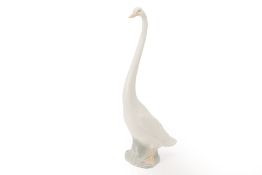 A NAO PORCELAIN LONG NECKED GOOSE