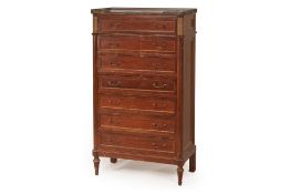A LOUIS XVI STYLE SEMANIER CHEST OF DRAWERS