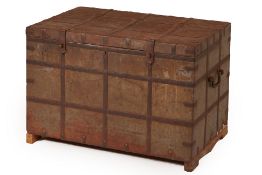 AN INDIAN METAL CLAD AND IRON BOUND TRUNK