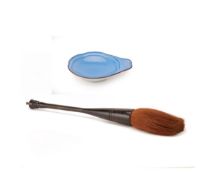 A LARGE CALLIGRAPHY BRUSH & A RICHARD GINORI DISH