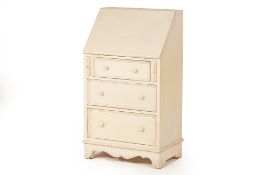 A SMALL WHITE PAINTED BUREAU