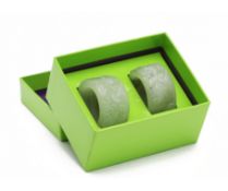 A PAIR OF SHANGHAI TANG JADE NAPKIN RINGS