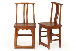 A PAIR OF CHINESE SIDE CHAIRS